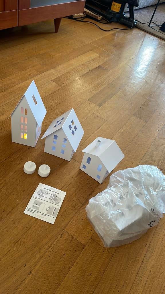 6 huisjes met verlichting, Huis en Inrichting, Ophalen of Verzenden, Nieuw