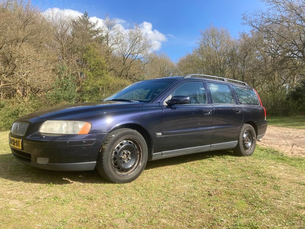 Volvo V70 2.4 D5 136KW Geartronic 2006 Blauw, 1800 kg, Zwart, Blauw, Stationwagon