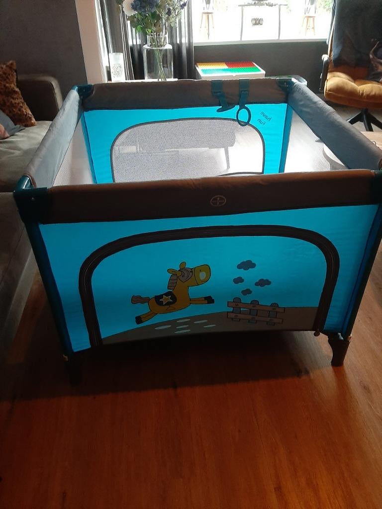 Inklapbare box - Ideaal voor camping of oppas, Kinderen en Baby's, Boxen, Ophalen, Gebruikt, Rechthoekig