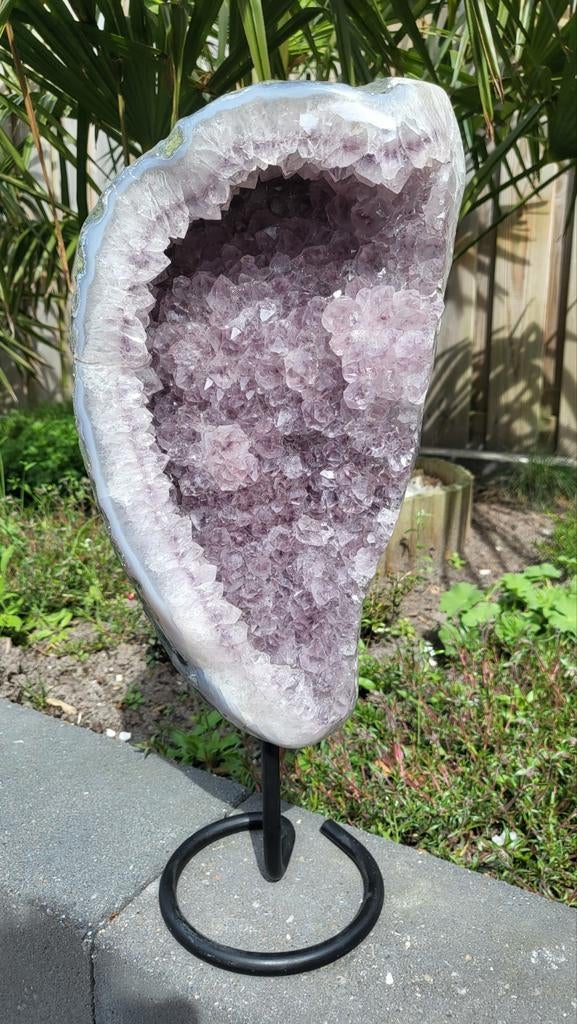 XL amethist op standaard