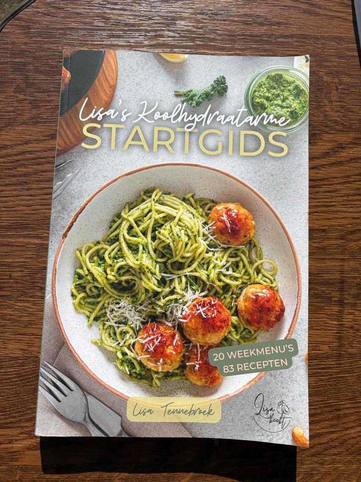 Kookboeken: Koolhydraatarme recepten (Lisa kookt, Koolhydrak, Boeken, Kookboeken, Zo goed als nieuw, Hoofdgerechten, Overige gebieden