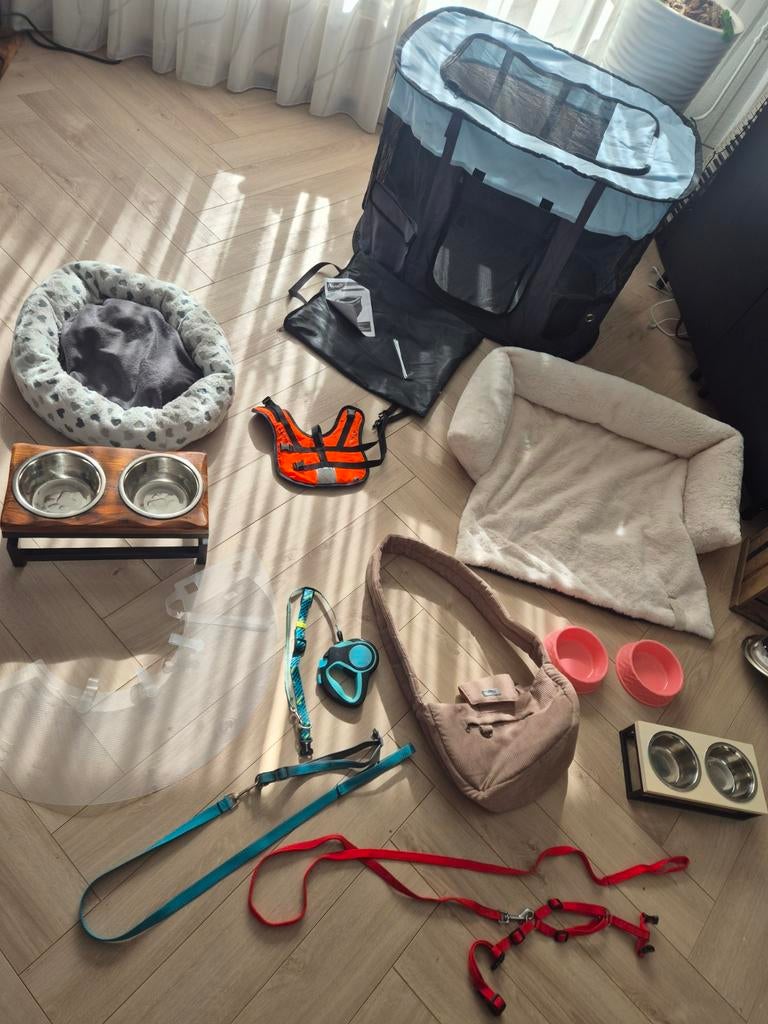 Honden bench voerbak draagzak mand zwemvest, Ophalen of Verzenden, Nieuw