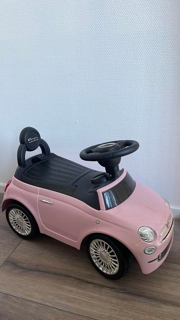 Fiat 500 loopauto roze – prima staat!, Ophalen, Zo goed als nieuw