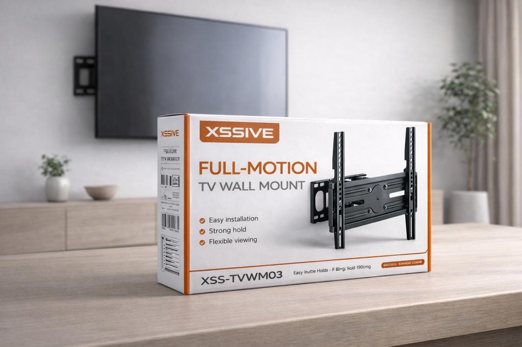 Xssive TV Muurbeugel Full-Motion 32-75 inch, Nieuw, Xxsive, Ophalen of Verzenden, Xssive