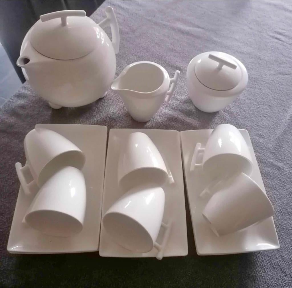 Theeservies, Huis en Inrichting, Keuken | Servies, Ophalen, Zo goed als nieuw, Overige stijlen, Porselein