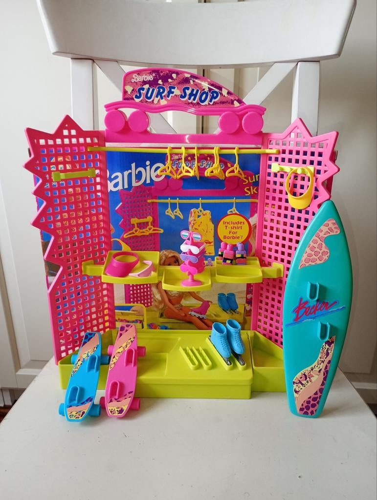 Barbie Surf en Skate Shop Jaren '80 met originele doos, Ophalen of Verzenden, Gebruikt