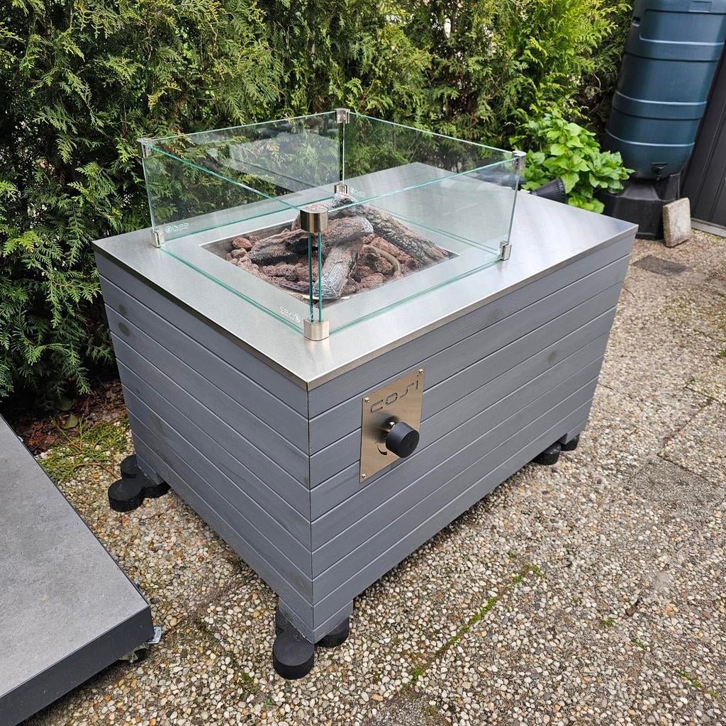 Cosi haard cosilines 99 grijs tuinkachel, Tuin en Terras, Ophalen, Zo goed als nieuw