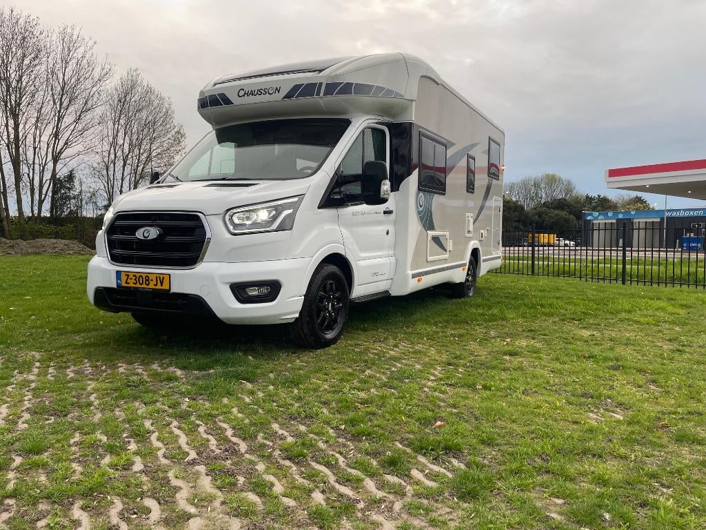 Camper Chausson 627 GA Titanium premium, Caravans en Kamperen, Campers, Automaat, Chemisch toilet, Ford, 6 tot 7 meter