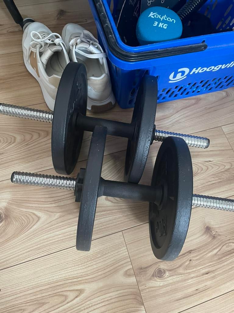 Fitness apparatuur dumbells etc., Ophalen of Verzenden, Zo goed als nieuw, Dumbbell
