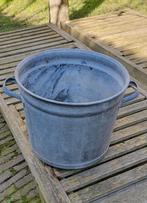 Ronde Zinken Bak doorsnee 35,5cm, Tuin en Terras, Bloembakken en Plantenbakken, Ophalen, Gebruikt, Minder dan 60 cm, Rond