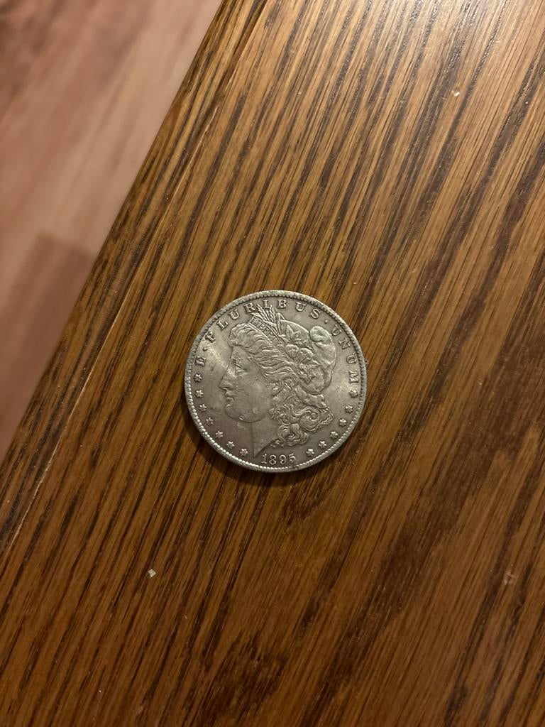 1895 Dollar munt, Postzegels en Munten, Munten | Amerika, Verzenden, Noord-Amerika, Losse munt, Zilver