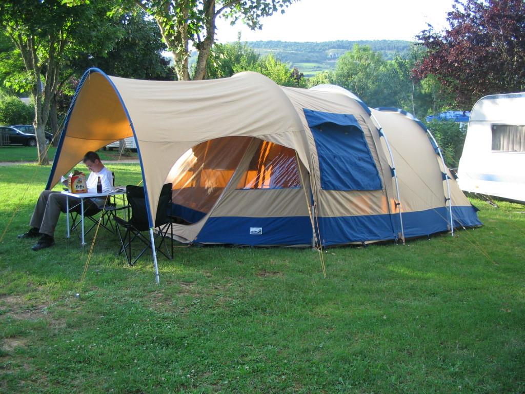 Vrijbuiter Phoenix katoenen tent met luifel, Caravans en Kamperen, Tenten, Ophalen, Gebruikt, Tot en met 4