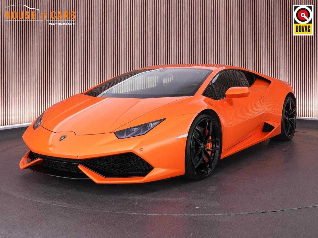 Lamborghini Huracán LP610-4 5.2 610pk V10 |Arancio Borealis, Auto's, Lamborghini, Automaat, Stof, 1507 kg, Parkeersensor