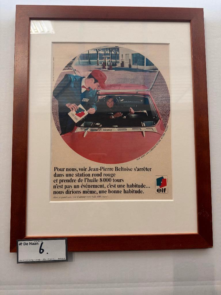 Oude Elf reclameposter, Verzamelen, Merken en Reclamevoorwerpen, Ophalen, Zo goed als nieuw, Reclamebord