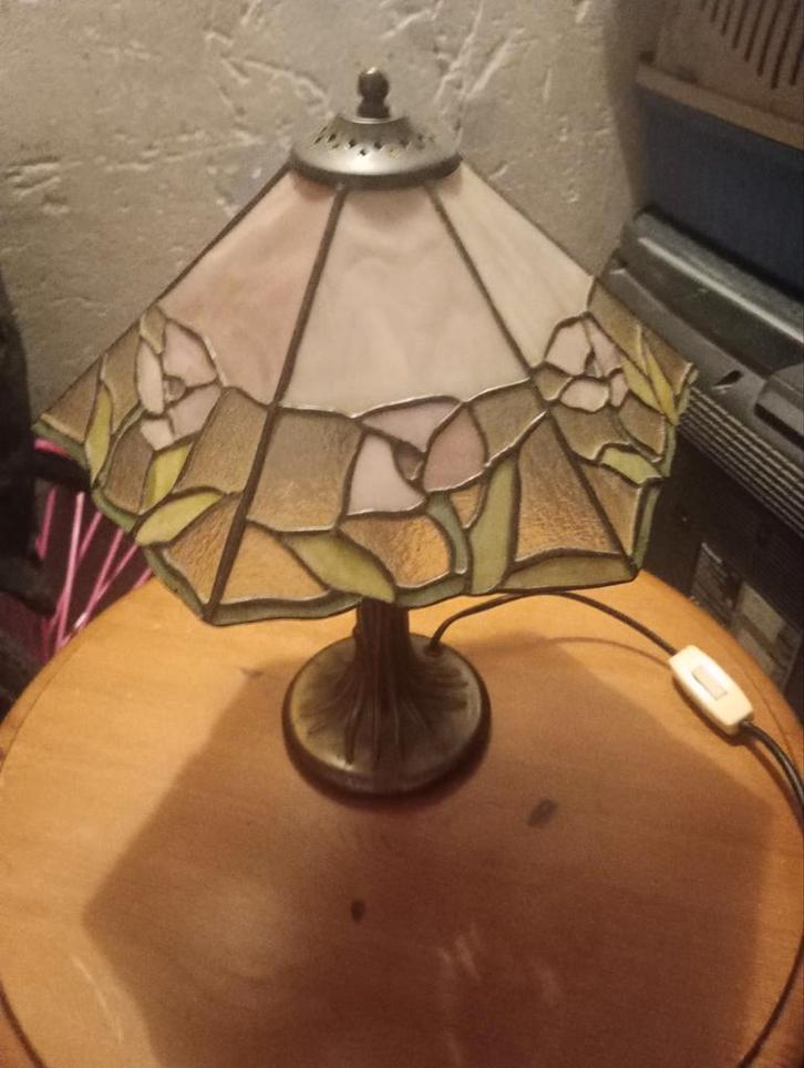 Authentiek Tiffany tafellampje, Antiek en Kunst, Antiek | Lampen, Ophalen of Verzenden