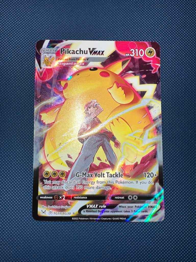 Pikachu VMAX TG17/TG30 NM - Pokémon Kaart, Ophalen of Verzenden, Zo goed als nieuw, Losse kaart, Foil