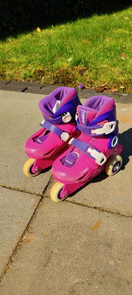 Oxelo skeelers barbie 26/28, Ophalen, Kinderen, Verstelbaar, Gebruikt