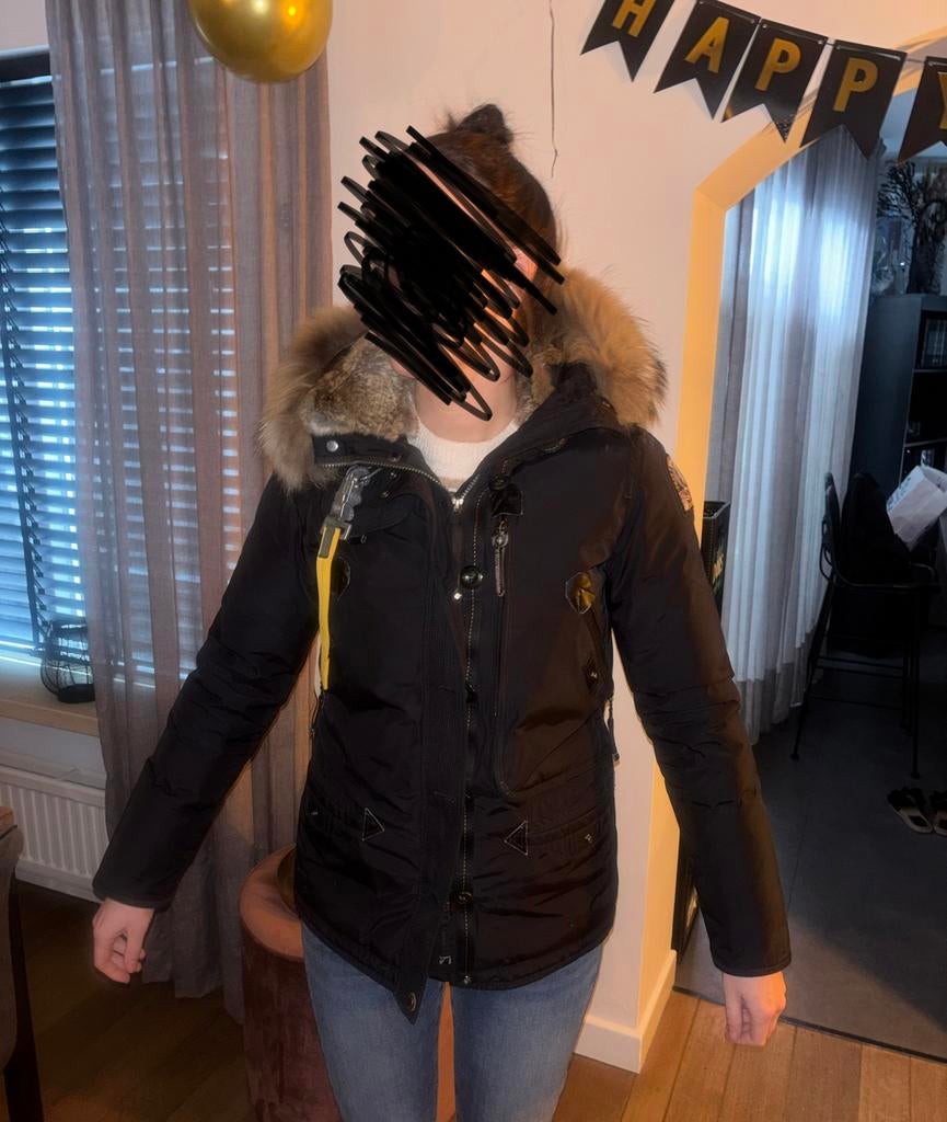 Parajumper maat s, Kleding | Dames, Jassen | Winter, Ophalen of Verzenden, Zo goed als nieuw, Zwart
