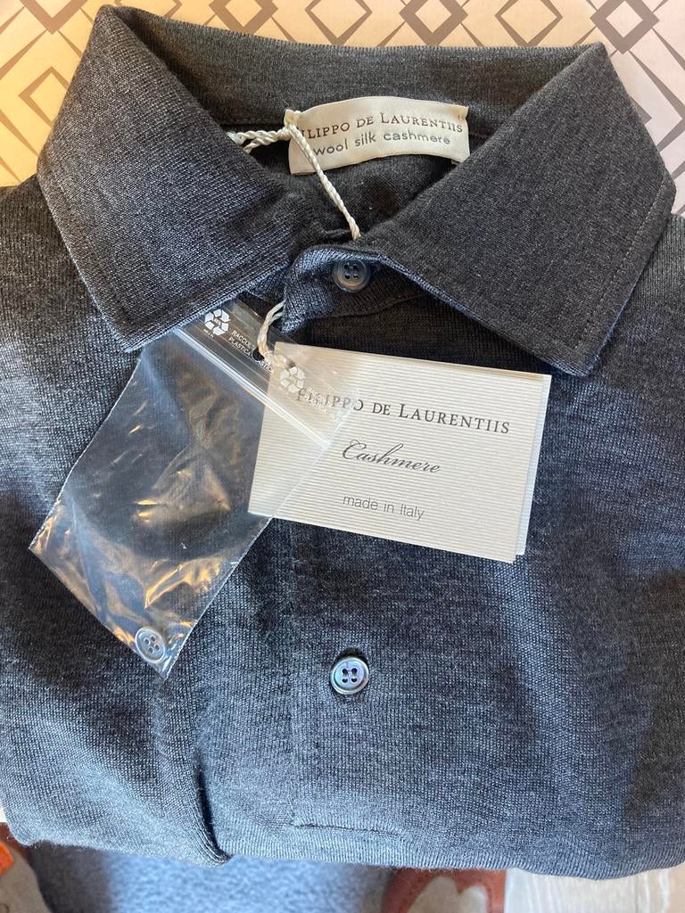 Filippo de Laurentis ls polo mt 50, Ophalen of Verzenden, Nieuw, Maat 48/50 (M), Grijs