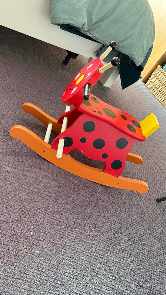 Leuk hobbelpaard lieveheersbeestje in prima staat, Ophalen, Gebruikt