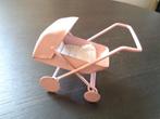 Oude blikken kinderwagen voor poppenhuis / popje., Ophalen of Verzenden, Gebruikt, Poppenhuis