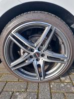 18 inch Borbet velgen met winterbanden 5x100 VW/Seat/Audi, Ophalen, 18 inch, Banden en Velgen, Winterbanden