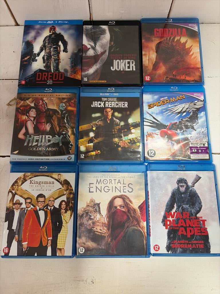 Blu-ray filmcollectie: Actie, Sci-Fi & Meer (9 films), Ophalen, Gebruikt, Actie