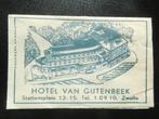 suikerzakje Hotel van Gijtenbeek Zwolle, Verzamelen, Suikerzakjes, Ophalen of Verzenden