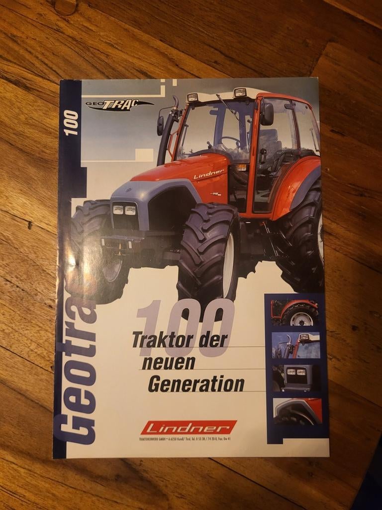Tractor folder Lindner 100 Geotrac, Ophalen of Verzenden, Zo goed als nieuw