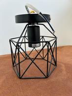 Zwarte Stalen Plafonnière - Modern Design, Ophalen of Verzenden, Nieuw, Metaal