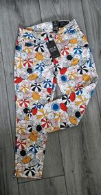 vrolijke good morning universe broek met paraplu print, Nieuw, Ophalen of Verzenden, Driekwart, Maat 36 (S)