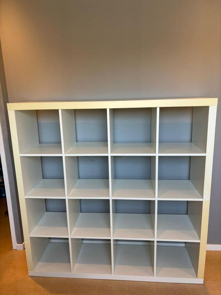 Ikea Kalax kast 4x4 vakken, Huis en Inrichting, Kasten | Boekenkasten, Gebruikt, 100 tot 150 cm, 100 tot 150 cm, 25 tot 50 cm
