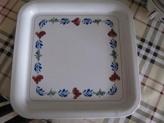 Boerenbont vierkant metalen dienblad Boerenbond, Huis en Inrichting, Keuken | Keukenbenodigdheden, Gebruikt, Ophalen of Verzenden