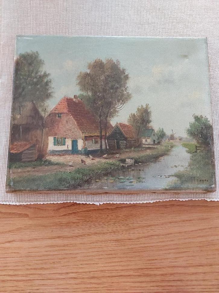 Schilderijtje van Albert Torringa, Antiek en Kunst, Kunst | Schilderijen | Klassiek, Ophalen of Verzenden