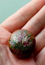 Klein antiek, houten pillendoosje, Ophalen of Verzenden