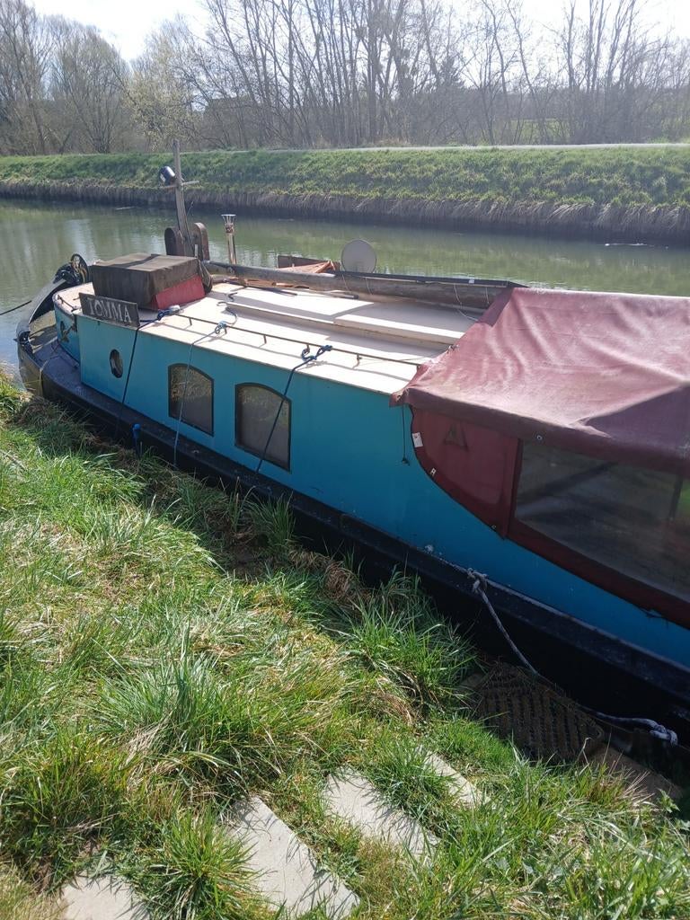 Tjalk platbodem 14m hevelaak, Watersport en Boten, Accessoires en Onderhoud, Ophalen