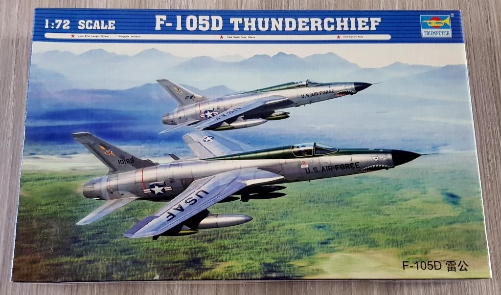 F-105D Thunderchief, Trumpeter 1:72, Overige merken, 1:72 tot 1:144, Nieuw, Ophalen of Verzenden