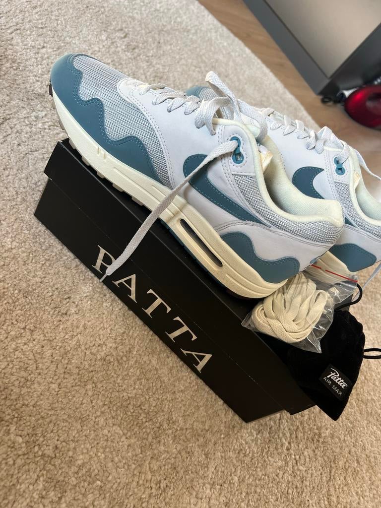 Nike Air Max 1 Patta, Kleding | Heren, Schoenen, Ophalen of Verzenden, Nieuw, Blauw, Sneakers of Gympen