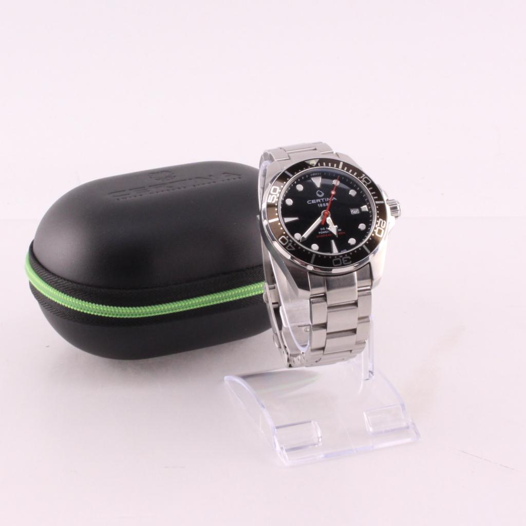 Certina DS Action Diver Powermatic 80 43MM  Automaat Zwart, Sieraden, Tassen en Uiterlijk, Horloges | Heren, Tissot, Zo goed als nieuw