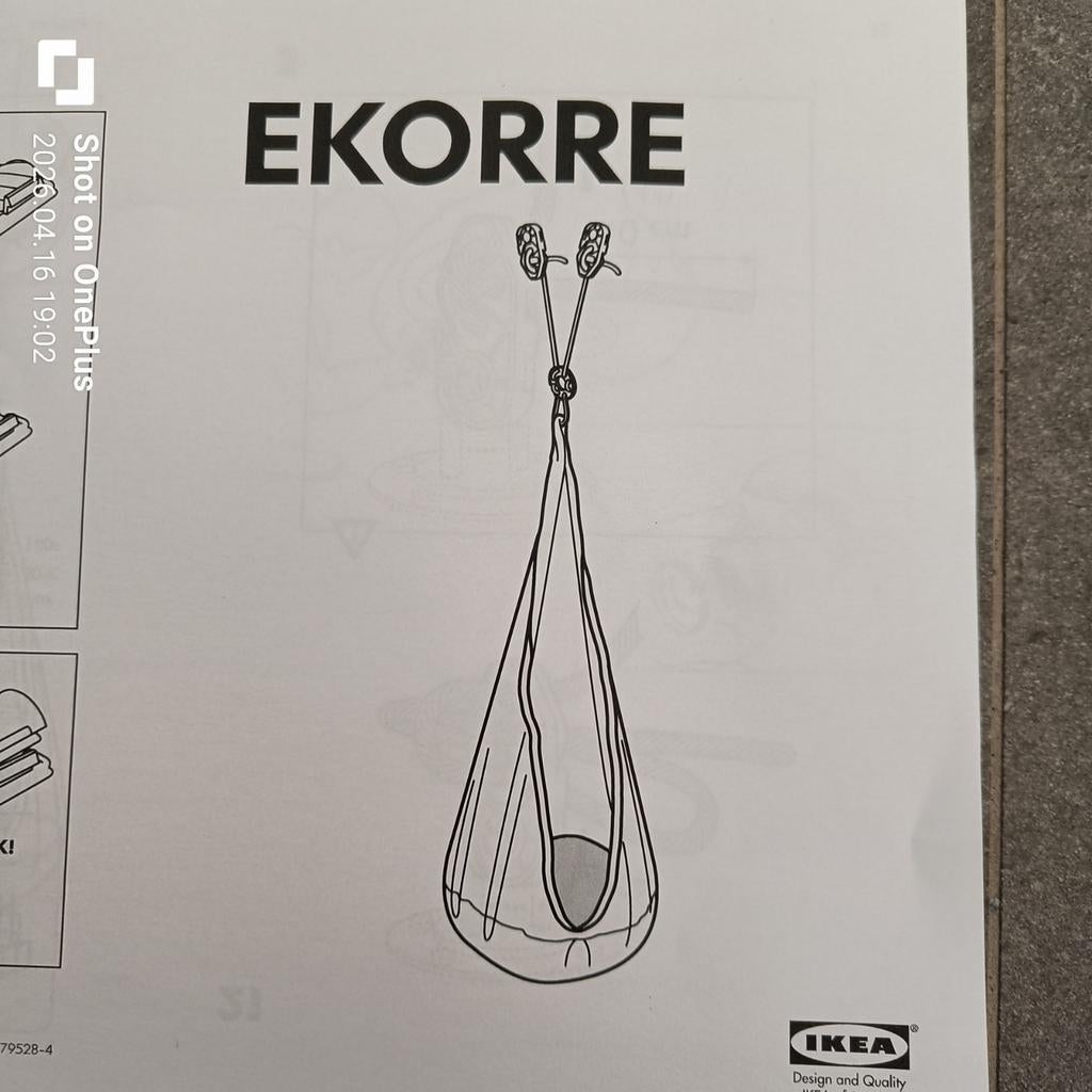 IKEA Ekorre Draagzak schommel zak-hangstoel, Overige merken, Ophalen of Verzenden, Zo goed als nieuw, Buik, Rug of Zij