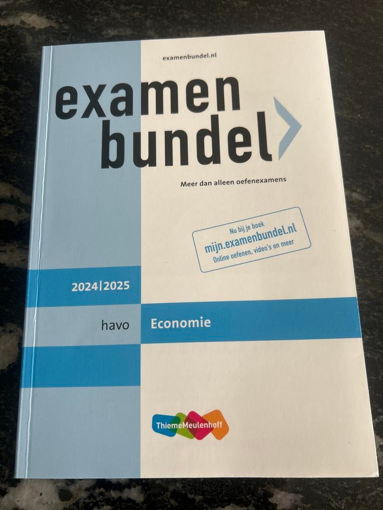 3x Examenbundel HAVO 2024/2025 Economie-Wiskunde -Geschiede, Ophalen of Verzenden, Zo goed als nieuw, HAVO, Wiskunde A