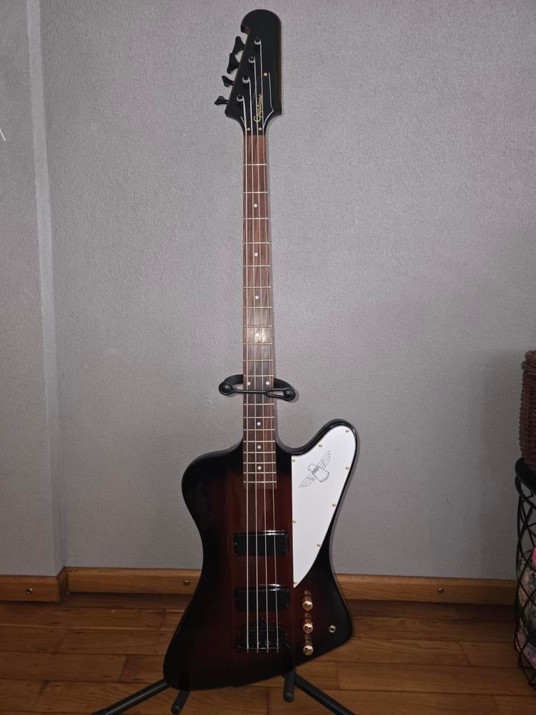Prachtige Epiphone Firebird basgitaar keurige staat!!, Ophalen, Zo goed als nieuw