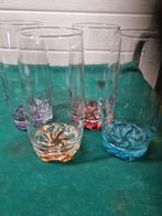 longdrink glazen met gekleurde voet, Ophalen of Verzenden, 'T Olde Gre-j, Info@toldegrej.nl, Endepoelstraat 20f Didam