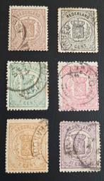 NVPH 13 tm 18 Gebruikt, Ophalen of Verzenden