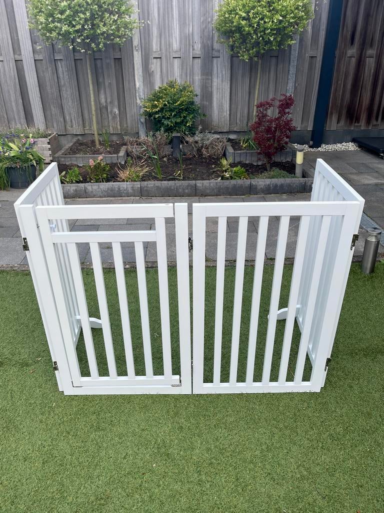 Trixie 4-delig hondenhek met deurtje, Ophalen, Zo goed als nieuw