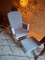 QUAX Gliding Schommelstoel Wit met Grijze Kussens, Ophalen, Gebruikt, Stoel