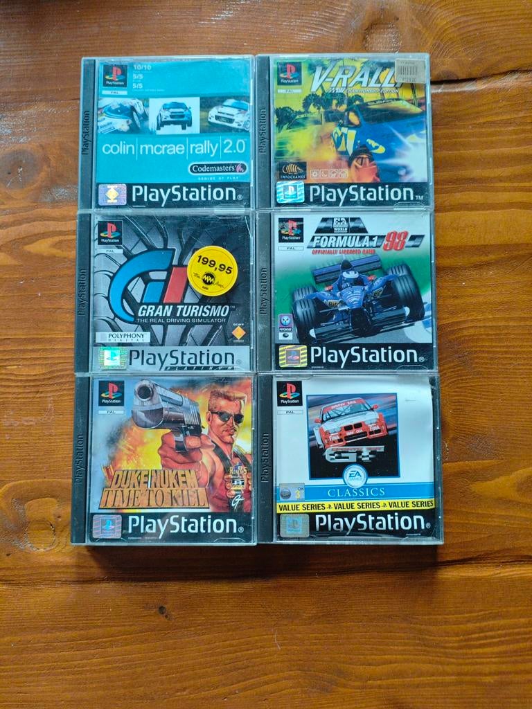 PlayStation 1 Games: Colin McRae, Gran Turismo, V-Rally, Spelcomputers en Games, Games | Sony PlayStation 1, Gebruikt, 1 speler