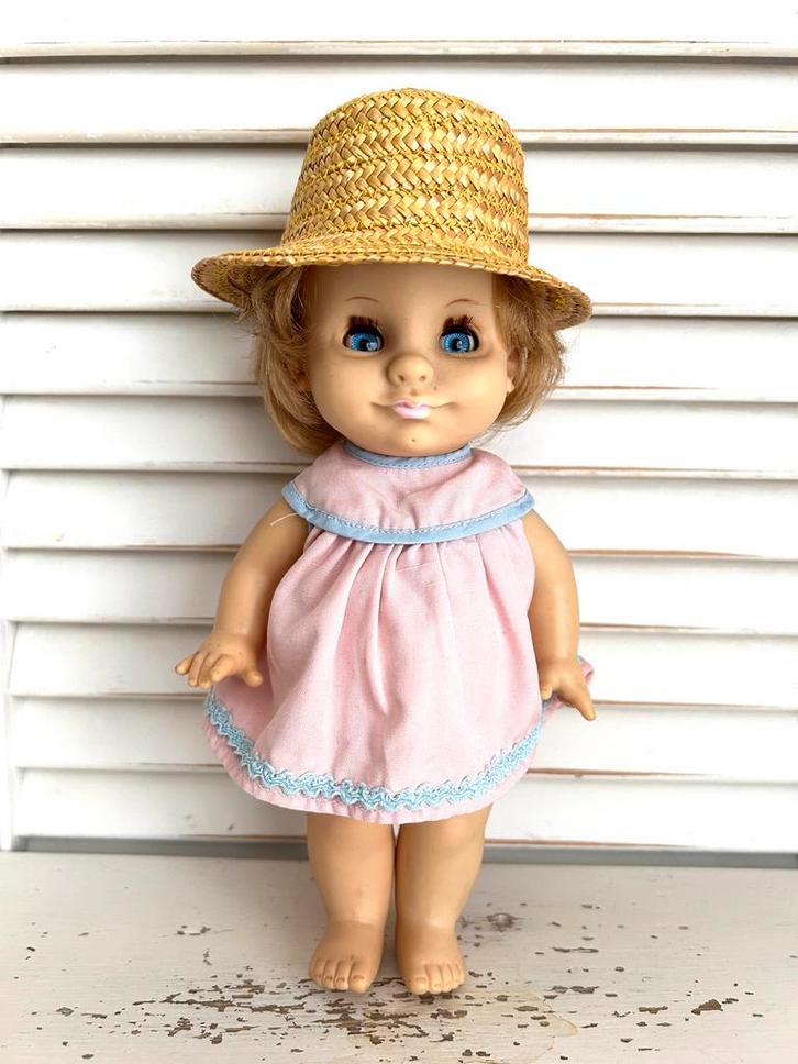 Vintage Ratti popje 22 cm, Verzamelen, Poppen, Gebruikt, Pop, Ophalen