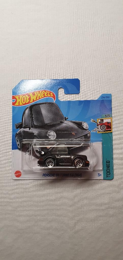 Hot Wheels PORSCHE 911 Turbo 3.6 (964) Tooned black, Ophalen of Verzenden, Nieuw, Auto