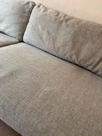 Gratis afhalen, grijze stoffen bank, Ophalen, Gebruikt, Driepersoons, 75 tot 100 cm